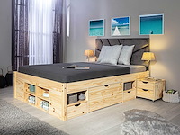 Bed xavier 160x200cm met opbergruimte - dennenhout - afbeelding 7 van  8