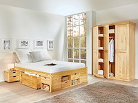 Bed xavier 180x200cm met opbergruimte - dennenhout - afbeelding 5 van  7