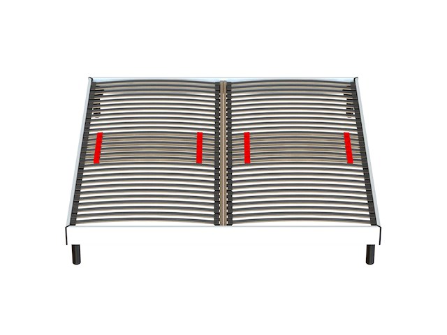 Bedframe senne 28 latten 140x200 - wit - afbeelding 2 van  3