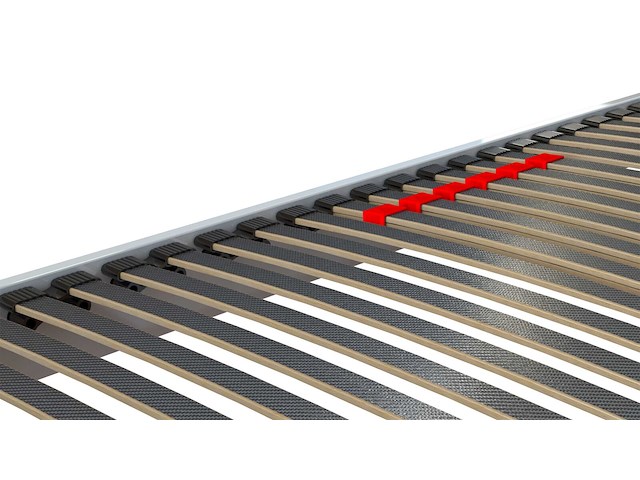 Bedframe senne 28 latten 140x200 - wit - afbeelding 3 van  3