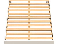 Bedframe tibor 12 latten 140x200 - wit - afbeelding 1 van  3