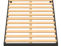 Bedframe tibor 12 latten 160x200 - antraciet - afbeelding 1 van  3