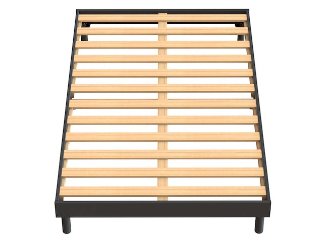 Bedframe tibor 12 latten 160x200 - antraciet - afbeelding 1 van  3