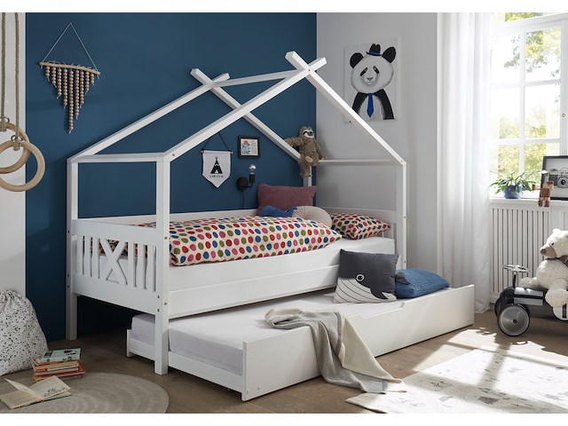 Bedhuisje leona 90x200 - wit - afbeelding 1 van  2
