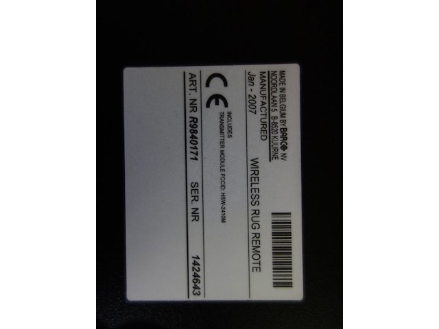 Bedieningspaneel voor schermen - afbeelding 2 van  2