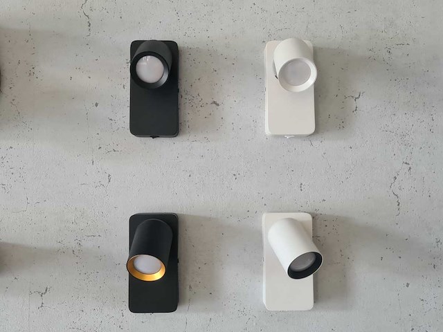 Bedlamp wandlamp gu10 armatuur draaibaar (10x) - afbeelding 2 van  3