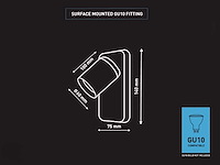 Bedlamp wandlamp gu10 armatuur draaibaar (6x) - afbeelding 4 van  4