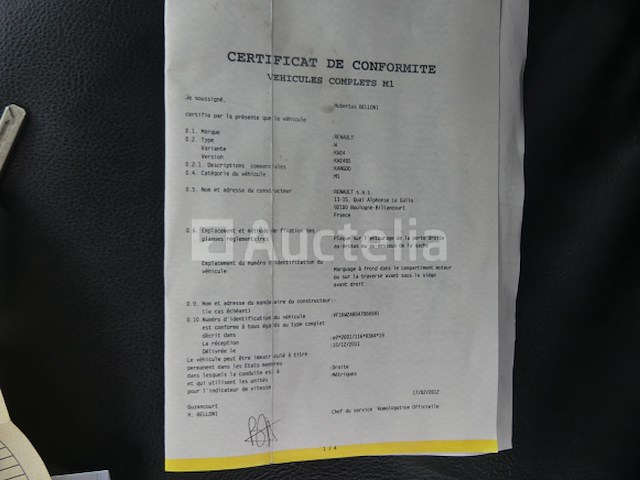 Bedrijfsvoertuig renault kangoo (2012-47,883 km)(vin:vf1kw24b547066581 ) - afbeelding 25 van  31