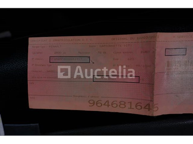 Bedrijfsvoertuig renault mascott 110 (2003-128,685 km-vin:vf652afa000041917) - afbeelding 28 van  35