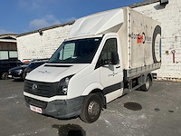 Bedrijfsvoertuigen, diverse gereedschappen en bouwmaterialen.