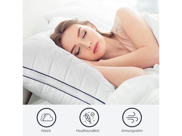 Bedstory kussen 40 x 80 cm, set van 2 - afbeelding 2 van  4