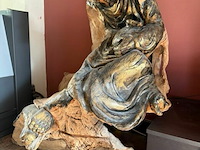 Beeld houtsnijwerk teakwortel - afbeelding 2 van  3