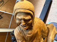 Beeld houtsnijwerk teakwortel - afbeelding 3 van  5