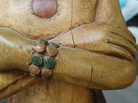 Beeld in hout indiaan - afbeelding 6 van  6