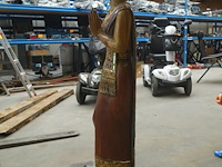 Beeld in hout thais swadee - afbeelding 4 van  7