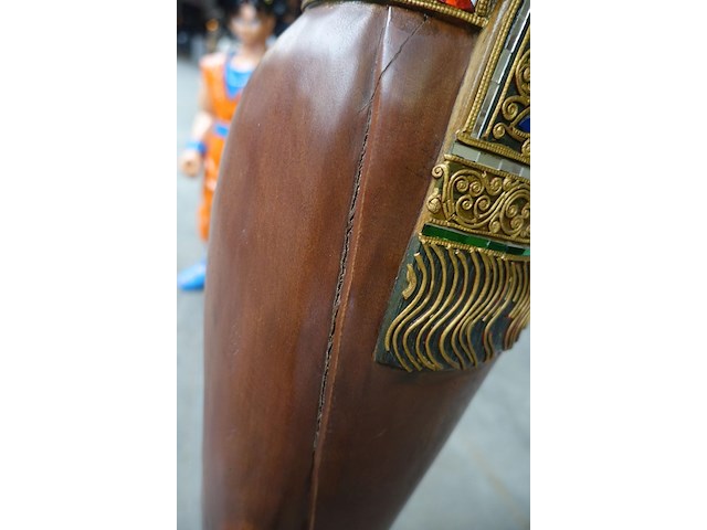 Beeld in hout thais swadee - afbeelding 5 van  7