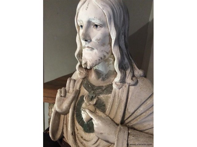 Beeld jezus gips - afbeelding 2 van  2