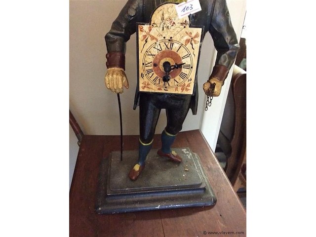 Beeld met uurwerk - afbeelding 2 van  3