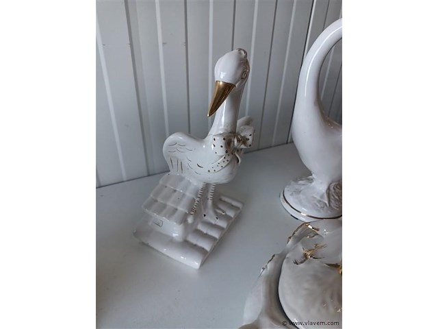 Beeld zwanen. 4 stuks - afbeelding 3 van  5