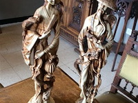 Beelden ivorine 2stuks - afbeelding 1 van  3