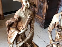 Beelden ivorine 2stuks - afbeelding 2 van  3