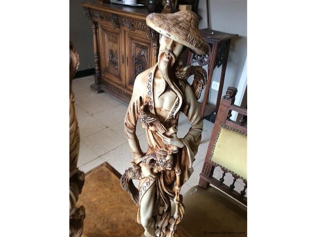 Beelden ivorine 2stuks - afbeelding 3 van  3