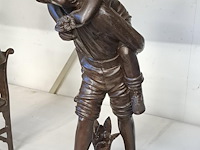 Beeldje met 2 kinderen - afbeelding 1 van  1