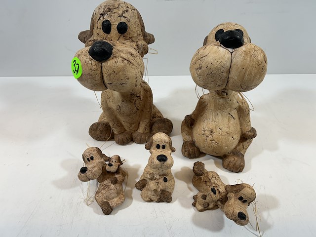 Beeldjes aardewerk (5st) - afbeelding 1 van  7