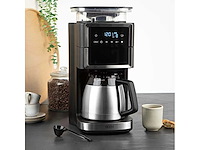 Beem fresh-aroma-perfect iii thermo koffiemachine, 1000w, met molen, zwart/roestvrij staal - afbeelding 1 van  5