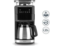 Beem fresh-aroma-perfect iii thermo koffiemachine, 1000w, met molen, zwart/roestvrij staal - afbeelding 2 van  5