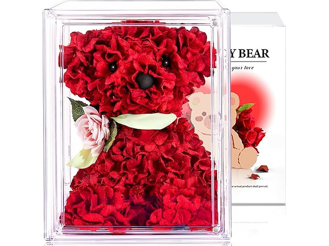 Beer in zijde-rozen - afbeelding 1 van  3