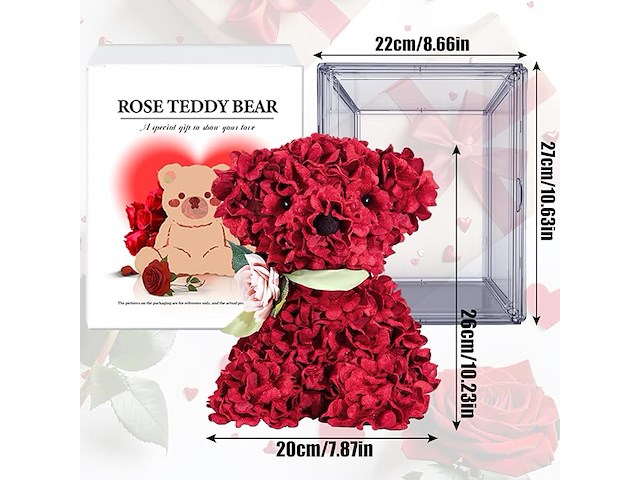 Beer in zijde-rozen - afbeelding 2 van  3