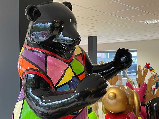 Beer staand multicolor jas h100 - afbeelding 2 van  5