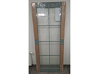 Beglaasde deur - volledige set - afgewerkte folie pastel groen - afbeelding 1 van  6