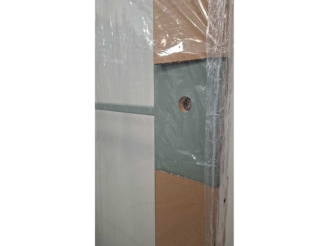 Beglaasde deur - volledige set - afgewerkte folie pastel groen - afbeelding 3 van  6