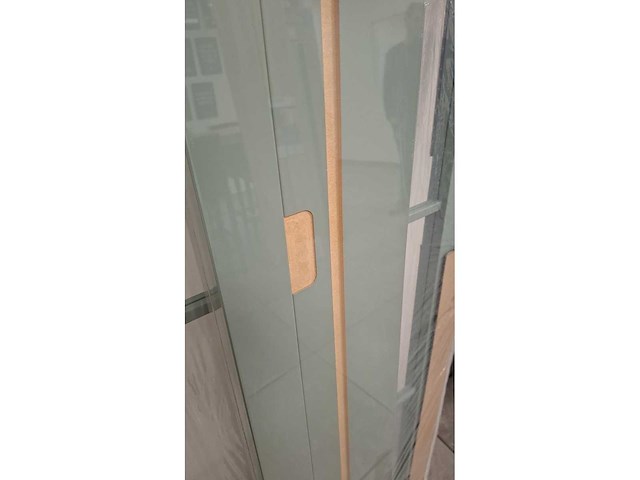 Beglaasde deur - volledige set - afgewerkte folie pastel groen - afbeelding 4 van  6