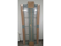 Beglaasde deur - volledige set - afgewerkte folie pastel groen - afbeelding 5 van  6