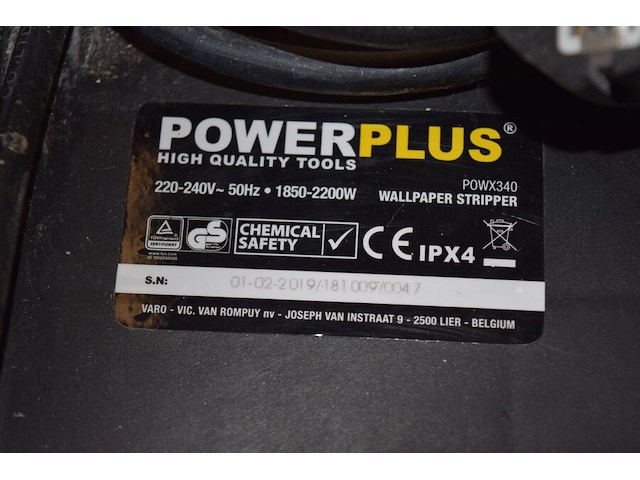 Behangstripper powerplus 220v - afbeelding 4 van  5