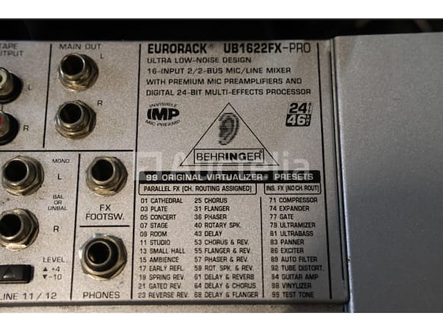 Behinger eurorack ub1622fx-pro mixer - afbeelding 4 van  6