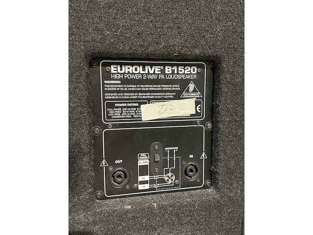 Behringer - eurolive b1520 - luidspreker (2x) - afbeelding 3 van  4