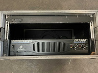 Behringer ep1500 versterker + flightcase - afbeelding 2 van  6