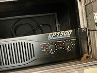 Behringer ep1500 versterker + flightcase - afbeelding 3 van  6
