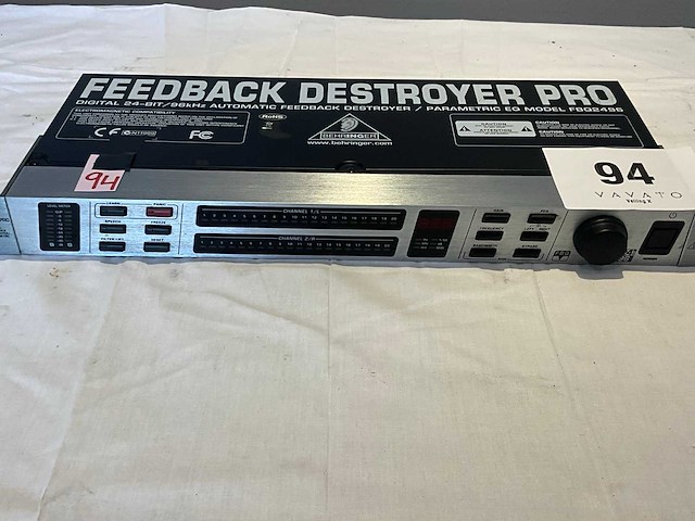 Behringer fbq2496 feedback destroyer - afbeelding 1 van  3
