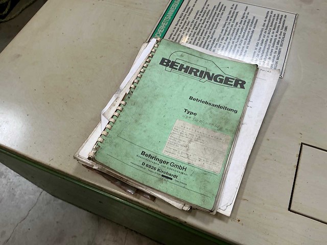 Behringer hbp360a bandzaagmachine - afbeelding 11 van  19