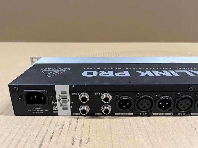 Behringer ultra link pro mx882 ultra flexible 8-ch splitter/mixer - afbeelding 5 van  7
