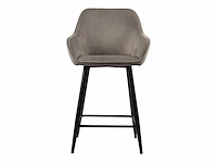 Beige barkruk velvet (4x) - afbeelding 2 van  4
