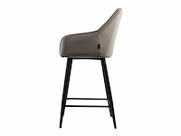 Beige barkruk velvet (4x) - afbeelding 3 van  4