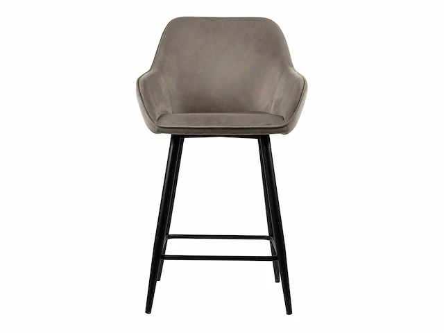 Beige barkruk velvet (4x) - afbeelding 2 van  4