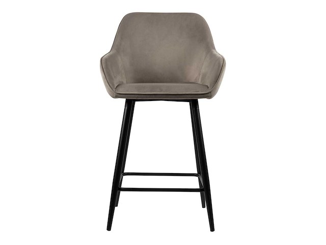 Beige barkruk velvet (4x) - afbeelding 2 van  4