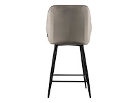 Beige barkruk velvet (4x) - afbeelding 4 van  4